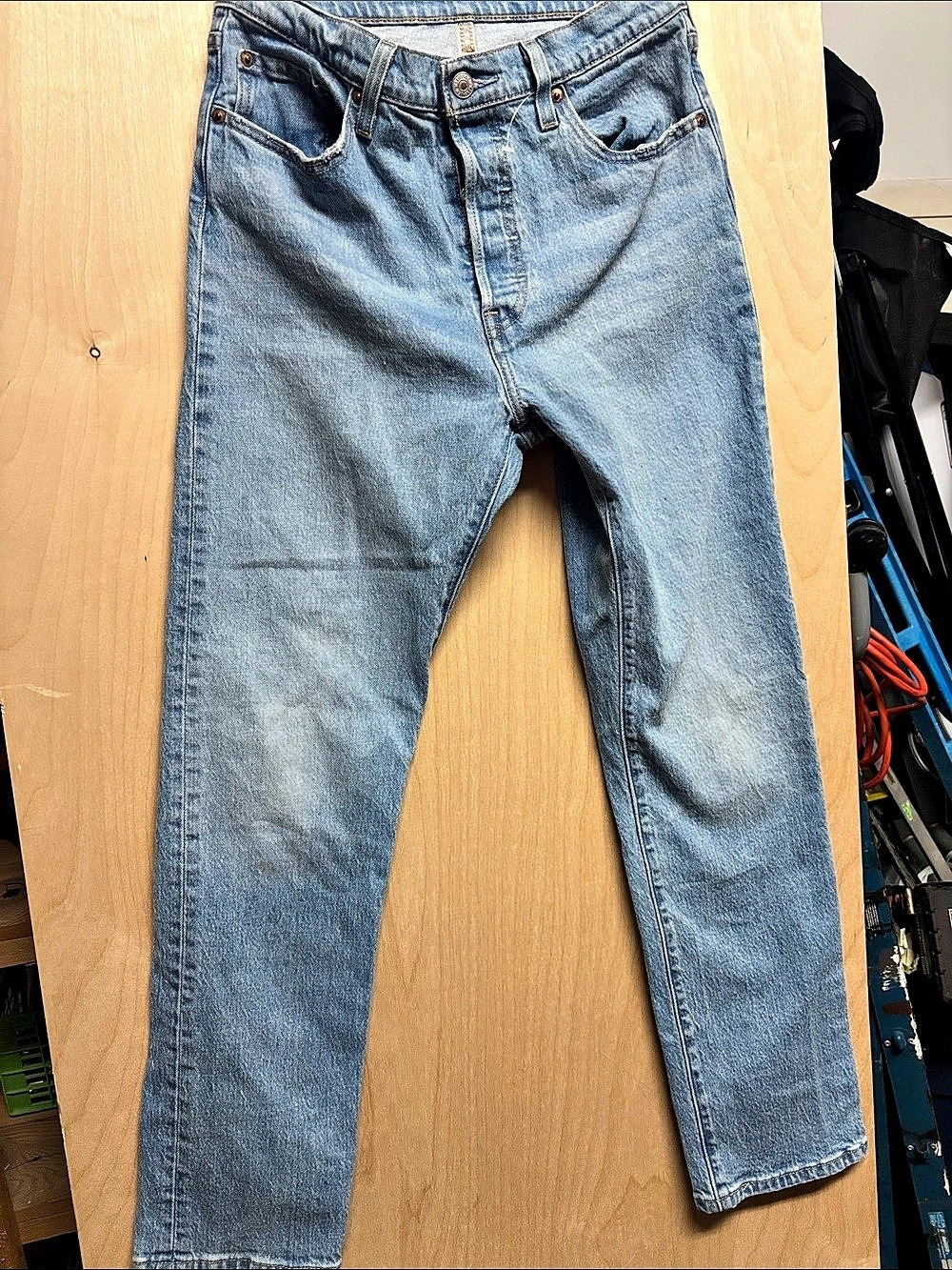 Levi's 501 Original Fit Jeans Straight Leg Blue Waist 29